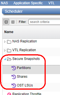 Scheduling Secure Snapshot Events