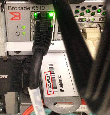 Brocade serial number cli