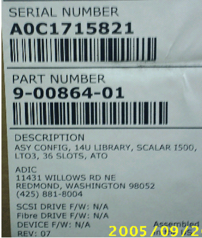 Shipping Label Example