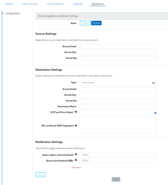Manage System Settings
