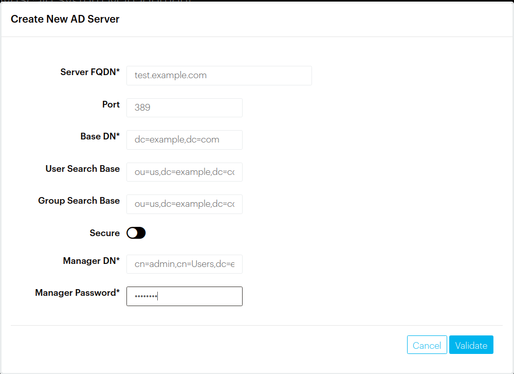 Ad Configurations Manage System Settings