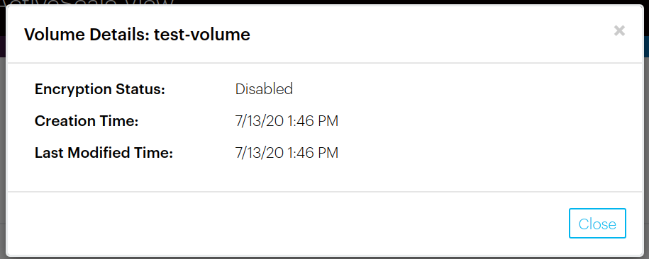 Manage Volumes