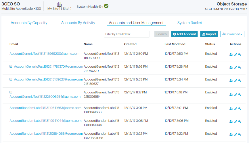 Manage Accounts